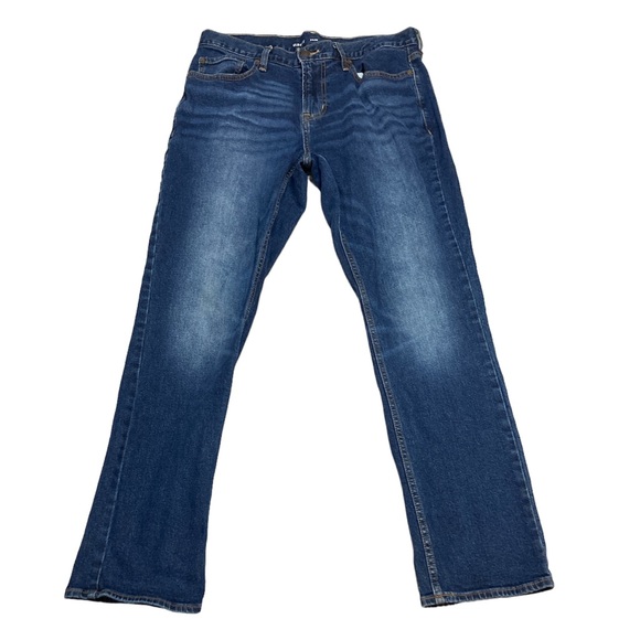 Old Navy Men’s Straight Denim Blue Jeans 34x32 - Picture 1 of 3